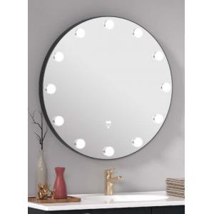 Round Anti Fog Modern LED Bathroom Mirrors Adjustable Brightness