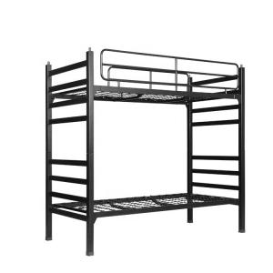 China Twin Metal Frame Twin Bunk Beds With Ladder supplier