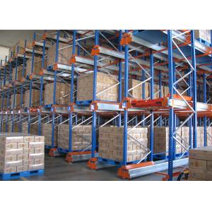 China Orange / Blue Shuttle Pallet Racking Storage System , Selective Pallet Racking System wholesale