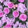 Background Wedding Wall Flower Hydrangea with Rose Artificial Silk Flower Wall