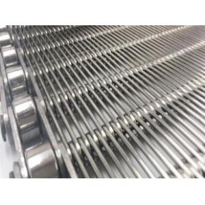 SUS304/316 Stainless Steel Eye Link stainless mesh conveyor belt System with Chain Roller
