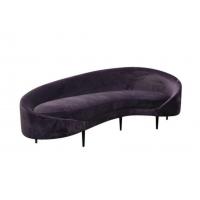 China 2018 new design french modern event wedding furniture sofa purple velvet fabric sofa on sale