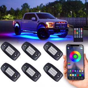 IP68 Waterproof RGB Multicolor Rock Lights Wireless Bluetooth Control