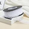 China 2.5cm Elastic Band Hollow Flower Ribbon for Sewing Clothing Garment Decorative Lace Trim wholesale