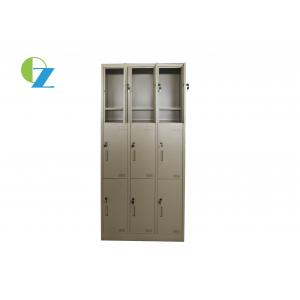 Durable Steel Locker Cupboard / Metal Luggage Locker for School Compartments Gym