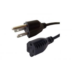 China Durable US American AC UL Power Cord , 3 Prong Appliance Power Cord supplier