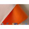Thermal Insulation Materials 0.45mm One Side Orange Silicone Coated Fiberglass