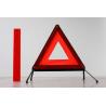 44.5 * 31 * 24cm cheap red ABS / PVC reflective triangle car warning signs for