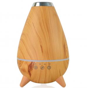 Modern 650mA Cool Mist Wood Grain Aroma Diffuser 400ml Capacity