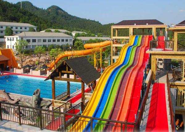 Magic Flying Water Play Slide Big Rainbow Water Slide Applied Hotels Water Parks