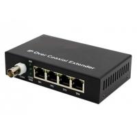 China 10/100Mbps Ethernet Over Coaxial Extender 2KM With 1 BNC And 4 POE Ethernet Ports on sale