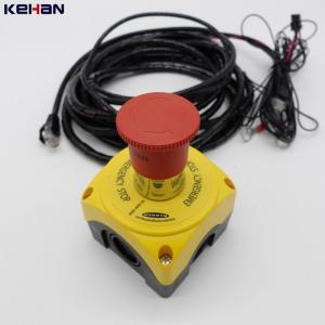 China UL Wire Custom Electronic Emergency Stop Push Button Switch With RJ45 Wiring Harness supplier