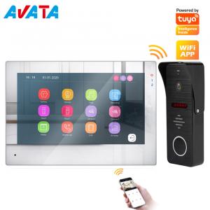 WiFi Intercom Doorbell Tuya wireless door intercom with camera with Motion Detection Night Vision Remote Unlock