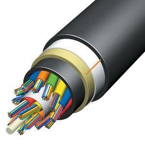 China Customized 24 Core ADSS Fiber Optic Cable Self Supporting Aerial Fiber Cable supplier