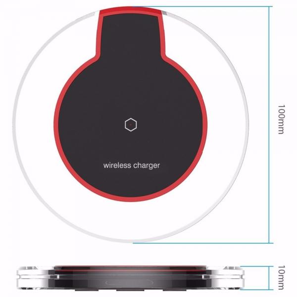 Round Crystal Fantasy Wireless Charging Pad Qi Wireless Charger for Samsung