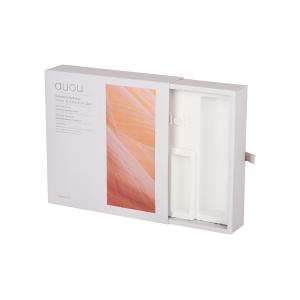 White Cosmetic Drawer Box Packaging Skin Care Serum With Ribbon Handle