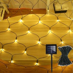 China 2M Solar Icicle Lights Waterproof Auto On Off Curtain String Lights For Yard Wall Decor wholesale