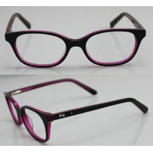 China Rose Red Children Acetate Optical Eyeglass Frames for Oval Face supplier