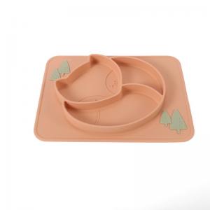 Foldable Silicone Bowl Plates Multi Colored Animal Heat Resistant
