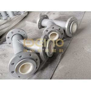 Corrosion Resistant Ceramic Sleeve Lined Pipe Alumina Pipe For Mining Industries