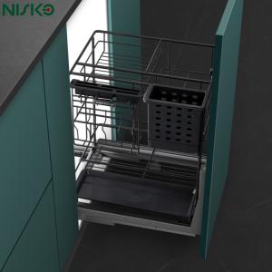 China Multi Function Pull Out Basket Drawer for Cutlery Spice Kitchen Bottle Storage wholesale