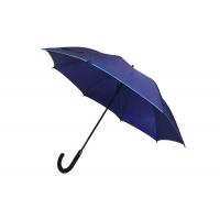China Windproof Mens Windproof J Hook Umbrella Fiberglass Shaft Open Diameter 100-103cm on sale