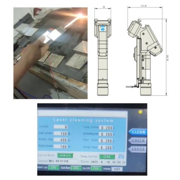 2000W Handheld Single Motor Laser Cleaning Machine with QBH Fiber Connector