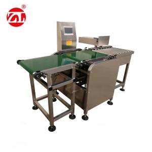 China Conveyor Belt Weight Checking Machine With Reject Arm / Air Blast / Pneumatic Pusher supplier