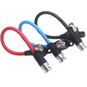 China 12G HD SDI Camera Cable BNC Male To Female 6 Inches Length For Cameras supplier