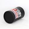 Fashional Black Cylindrical Paper Can Packaging for Underwear and T-shirt