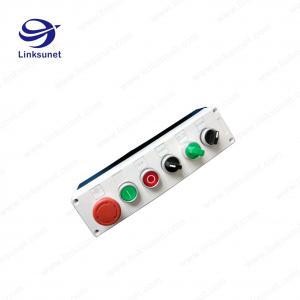 China Five Pin Custom Cable Harness Control Button Box Normally Open Closed supplier