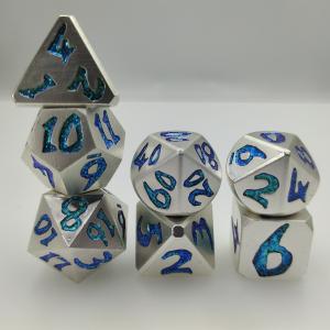 High Temperature Blue Gold Luxury Metal Hand Polished Multipurpose Small Poker Dice