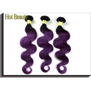 China Purple Color  Soft 14 Inch Brazilian Virgin Hair Body Wave For Wedding supplier