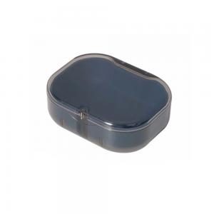 China Black Denture Retainer Box , Mouth Guard Case With Magnetic Closure Hinged Lid supplier