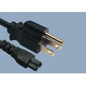 China UL CUL CSA 10A 125V 3 Prong NEMA 5-15P IEC 320 C5 laptop American UL Power Cord supplier