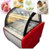 China New Design 8 Trays Commercial  Ice Cream Gelato Display Freezer With Defrost System and Lighting wholesale