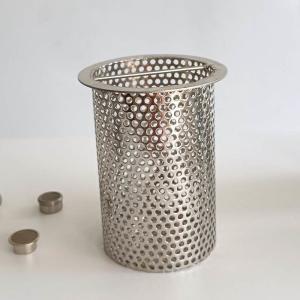 China SS304 SS316 Filter Basket Strainer Wire Mesh Basket Strainer Abrasion Resistance wholesale