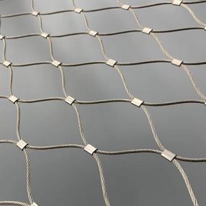 エンクロージャの安全障壁のための防錆ステンレス鋼のワイヤー ケーブル ロープの網