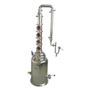 China 50L 95 Degree Copper Alcohol Distillation Column For Distilling Applications supplier