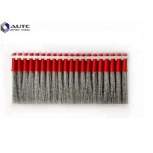 China Sweeper Broom Stainless Steel Strip Brush , Industrial Cleaning Brushes Airport Runway supplier