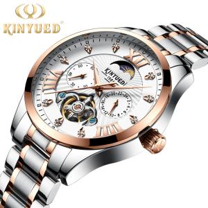 KINYUED New Arrival Men Watches Luxury Automatic Brand Boy Watch Mechanical Skeleton Watch