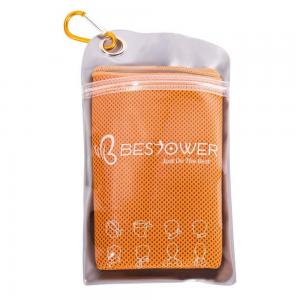 China Summer Custom Instant Cooling Refreshing Sports Ice Cool Towel With Silicone Case supplier