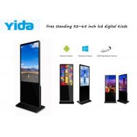 China 43 Inch Indoor Floor Standing Advertising Lcd Touch Screen Digital Signage Totem Kiosk Remote Control Wifi Android on sale
