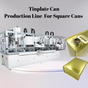 China 18 Liter Square Can Comination Machine For Bottom And Top Seaming wholesale