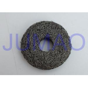 Overall Rigidity Knitted Mesh Filters High Strength Round With Hole In Center