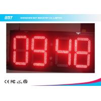 China Electronic Outdoor Large Led Digital Wall Clock Timer , Waterproof IP67 on sale