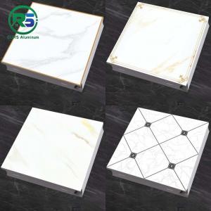 Moisture Proof Artistic Clip In Metal Ceiling Tiles Aluminum 300*300mm For Kitchen Or Washroom