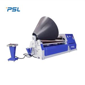China Metal de aço inoxidável da máquina de dobra da placa do rolo da máquina de rolamento 4 do CNC do cone supplier