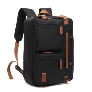China 3 In 1 Travel Briefcase Laptop Backpack Black Color For Men Adult supplier