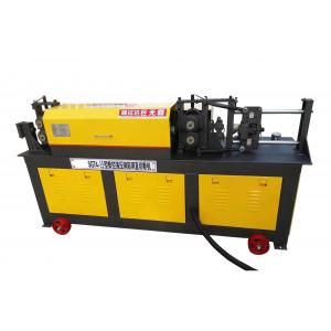 China Automatic Scrap Rebar Straightening Machine , 7.5kw Rebar Straightening Cutting Machine supplier